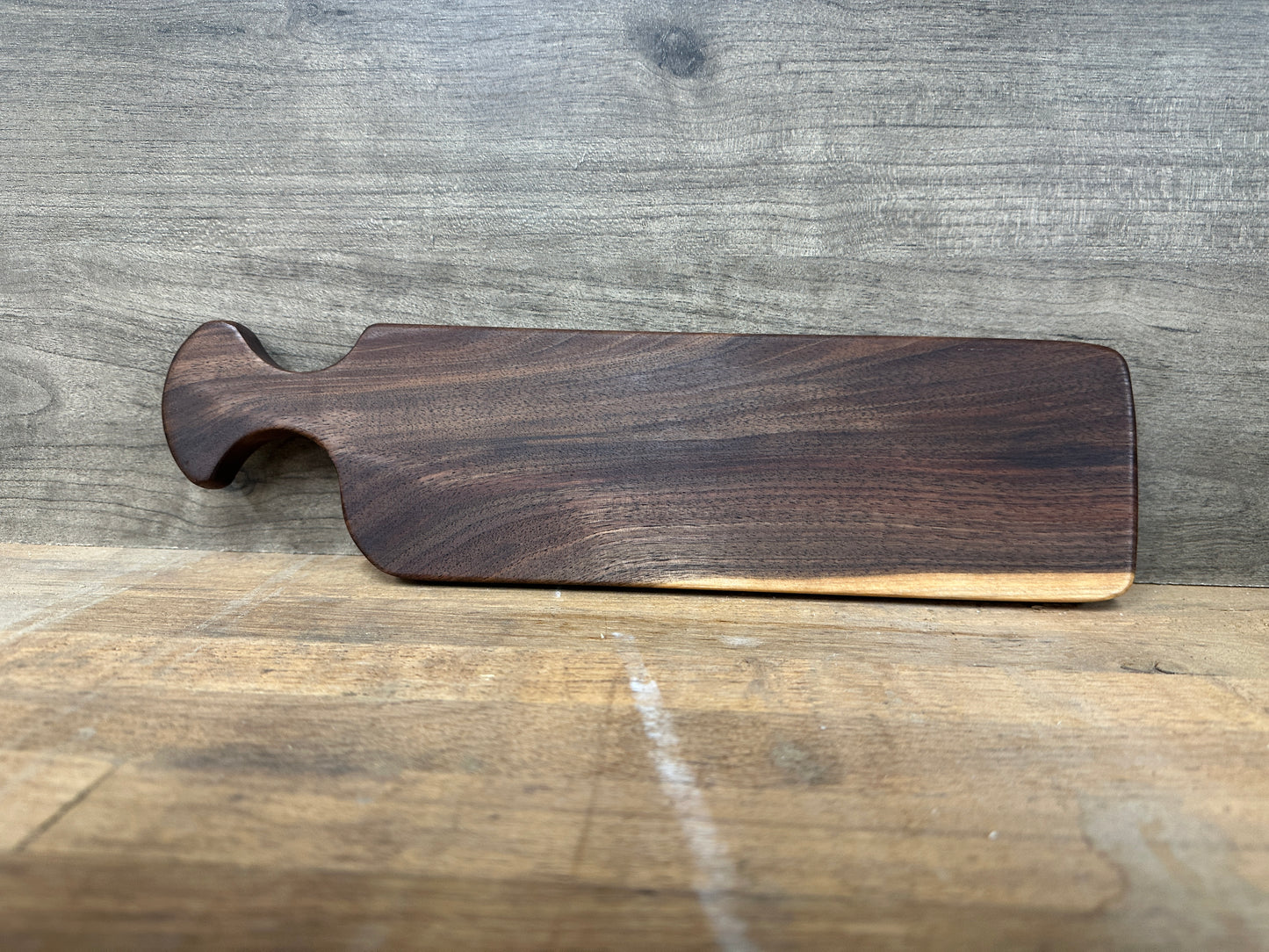 Cracker Tray - Petite - Solid Walnut - 12” long 3 1/8” wide